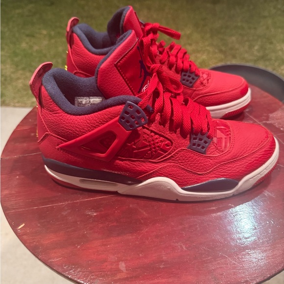 Red and Blue Jordan 4s
